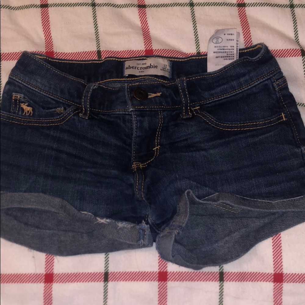 abercrombie kids jean shorts